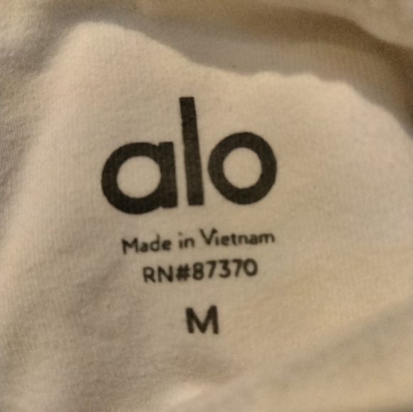Alo Yoga White Mesh Leggings - Picture 6 of 6